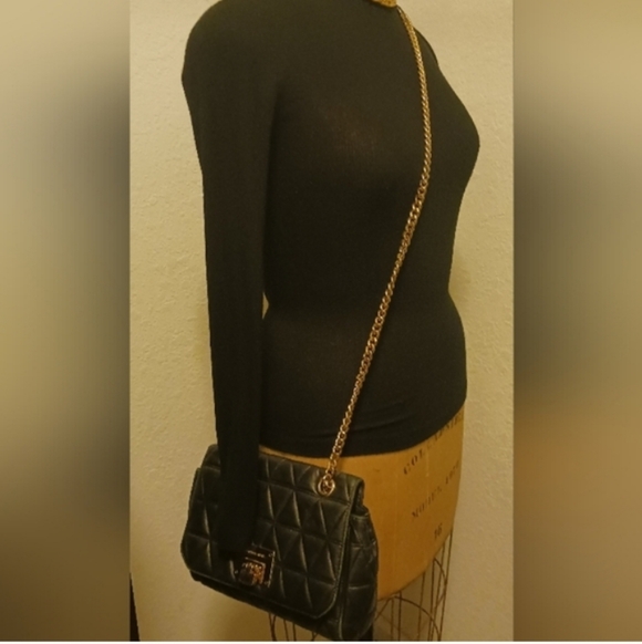 Michael Kors black Quilted  Leather SLOAN Purse - Picture 9 of 9